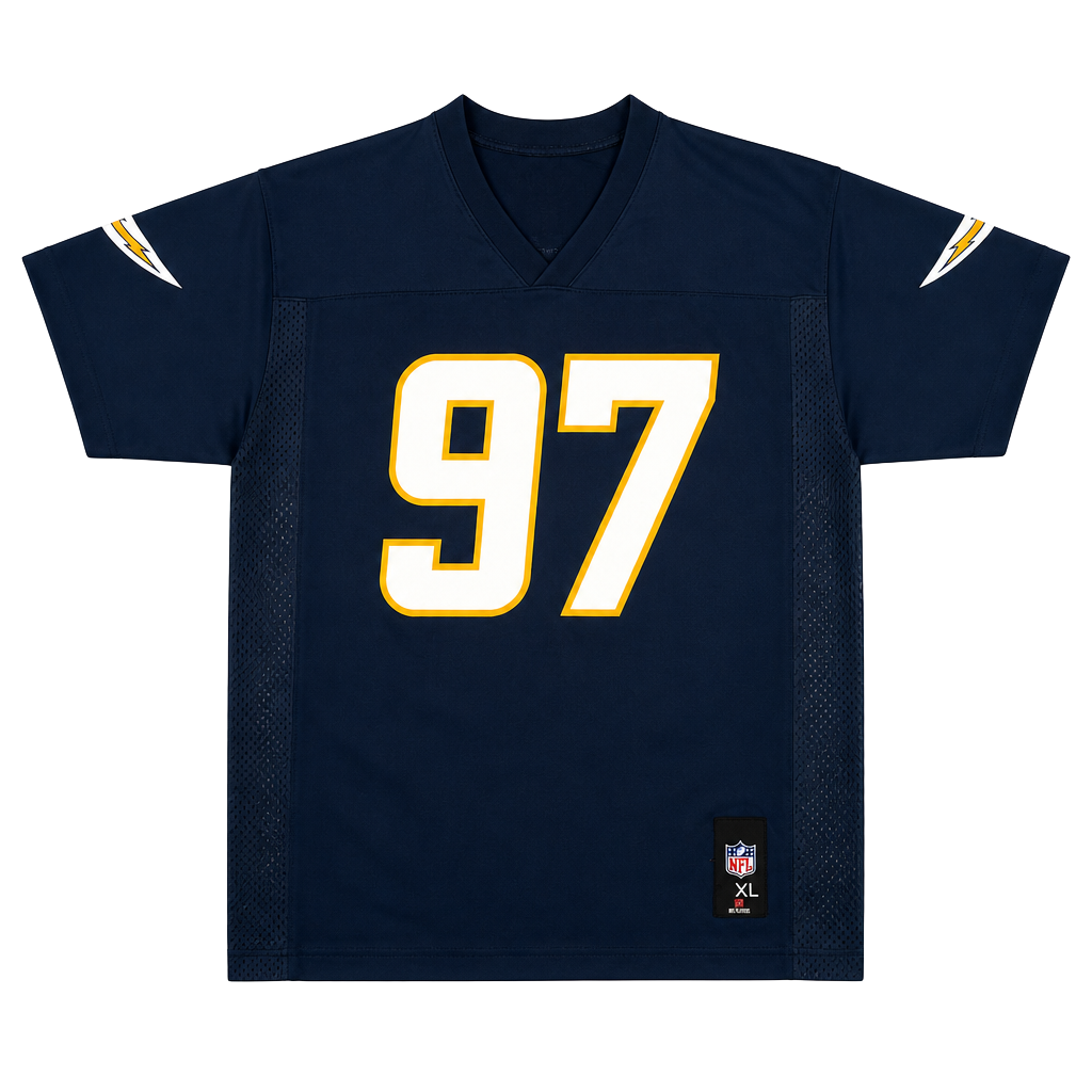 NFL Apparel Los Angeles Chargers Joey Bosa #97 Youth Navy Blue Football Jersey XL 1