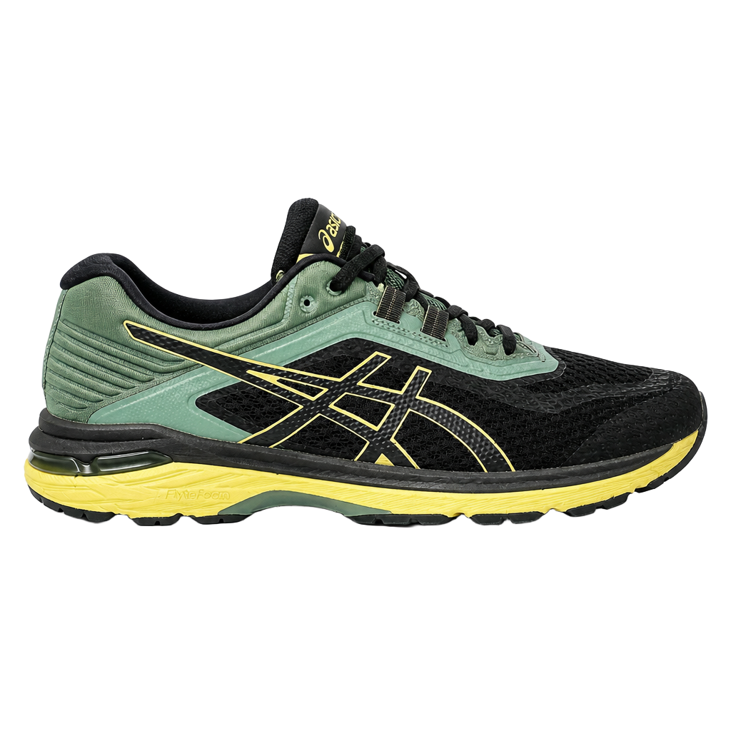 ASICS GT-2000 6 Dark Forest Running Shoes Black Green 1