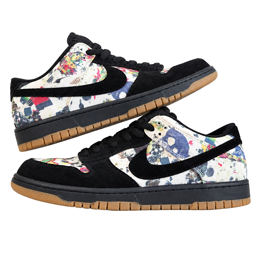 Nike SB Dunk Low Rammellzee Size 11 Black Multicolored Canvas 1