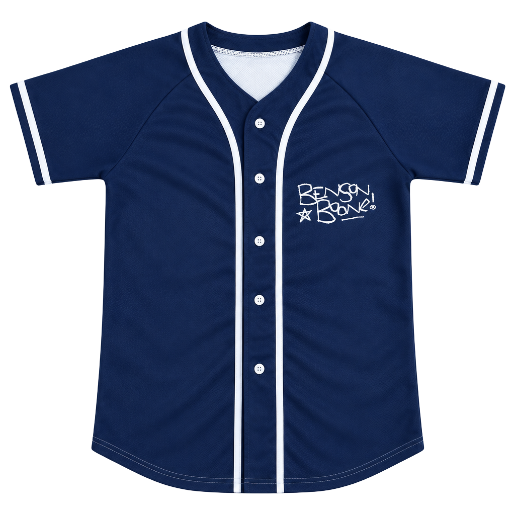 Benson Boone American Heart Tour Baseball Jersey Blue 1