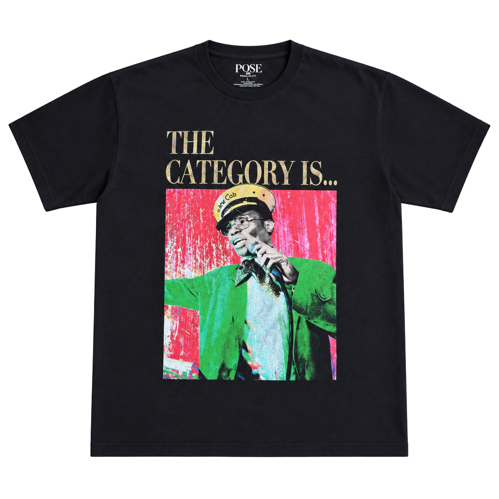 Pose FX The Category Is T-Shirt Size L Black Cotton TV Show 1