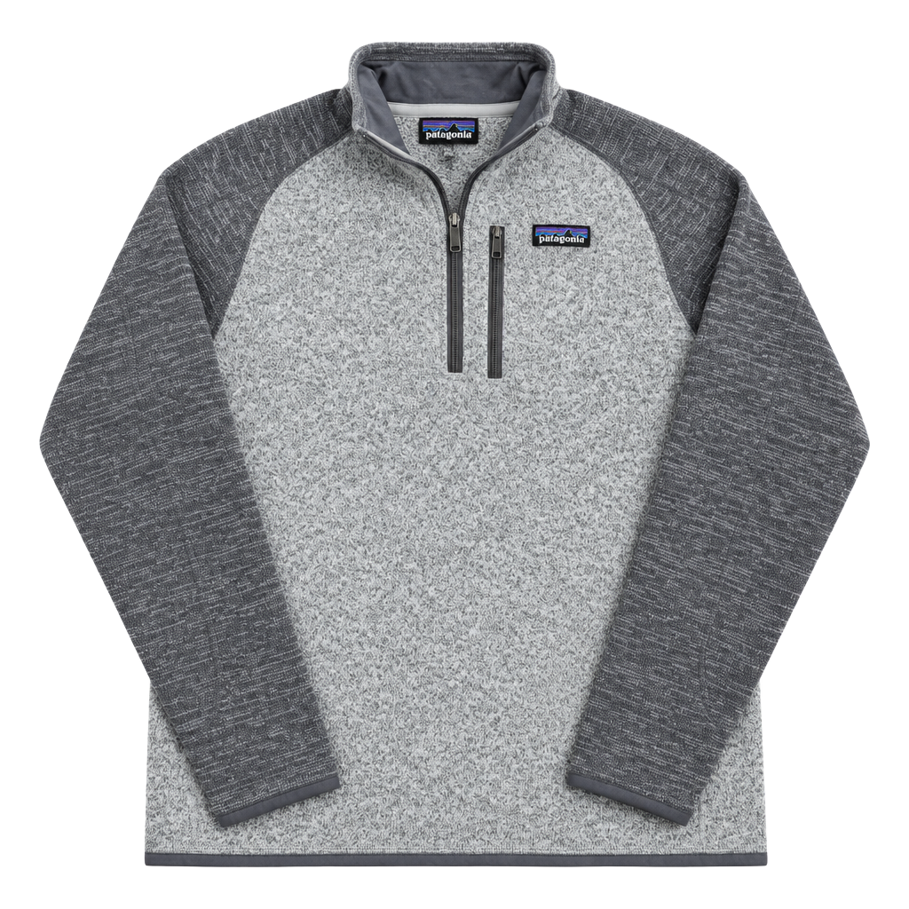 Patagonia Better Sweater 1/4 Zip Pullover Size M Gray Heather Fleece 1