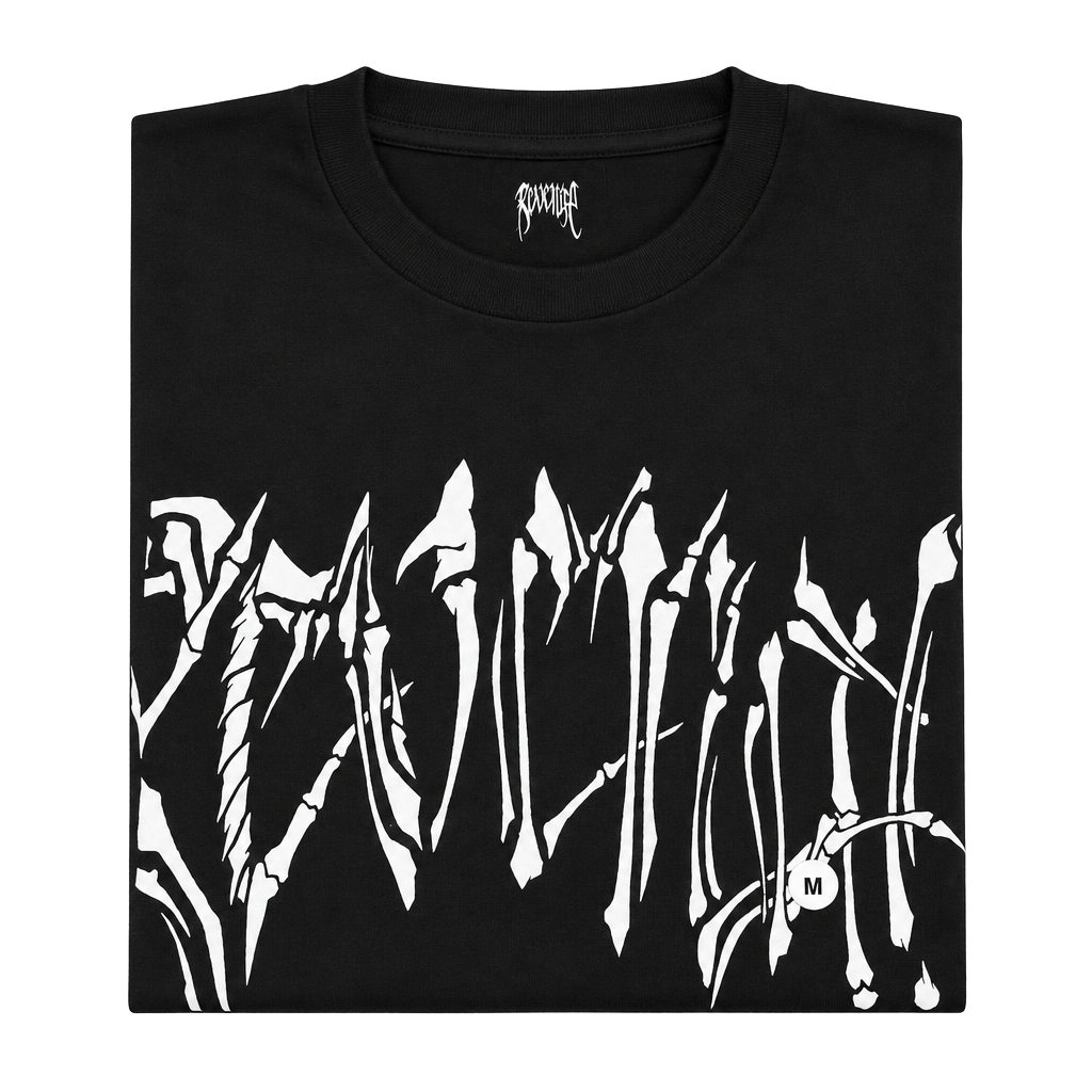 Revenge Bones Tee Black Medium 1