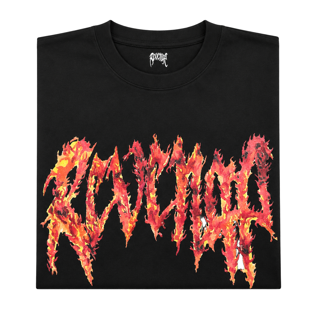 Revenge Inferno T-Shirt Black Red Size L 1