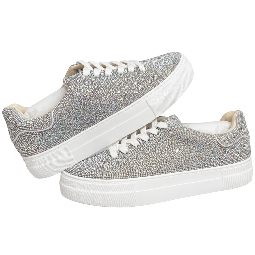 Betsey Johnson Sidny Rhinestone Platform Women’s Sneakers Sz 9.5 Women’s 1