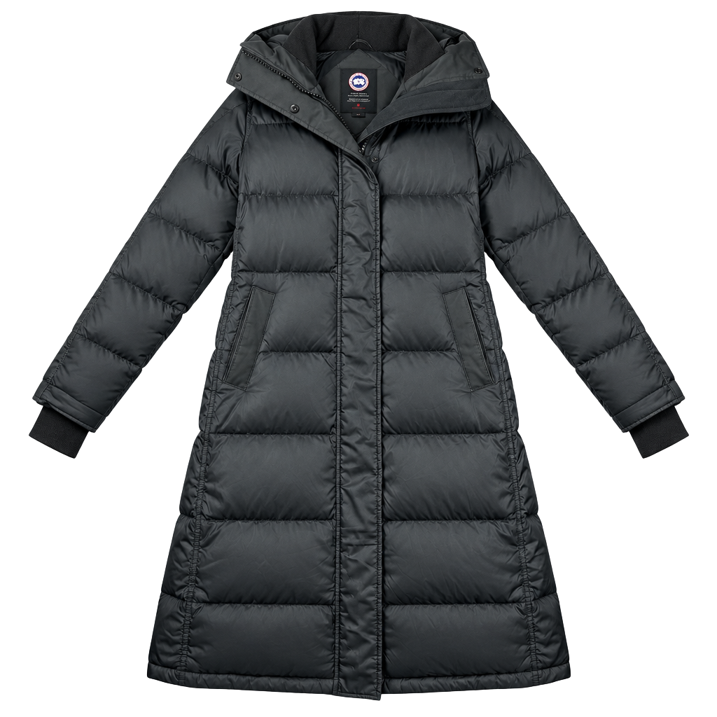 Canada Goose Rowley Parka 3208L Women’s S Black Long Down Puffer Coat 1