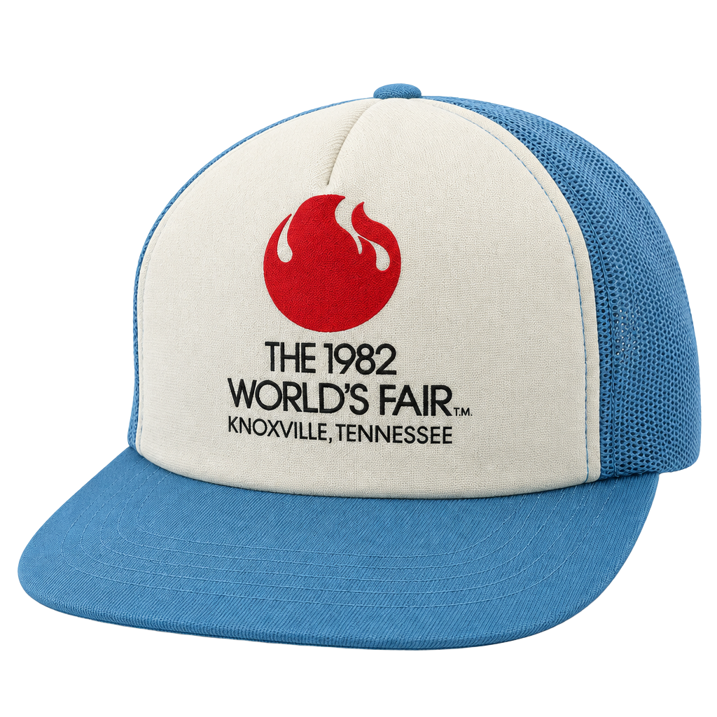 Vintage 1982 Worlds Fair Knoxville Tennessee Trucker Hat Young An Snapback 1