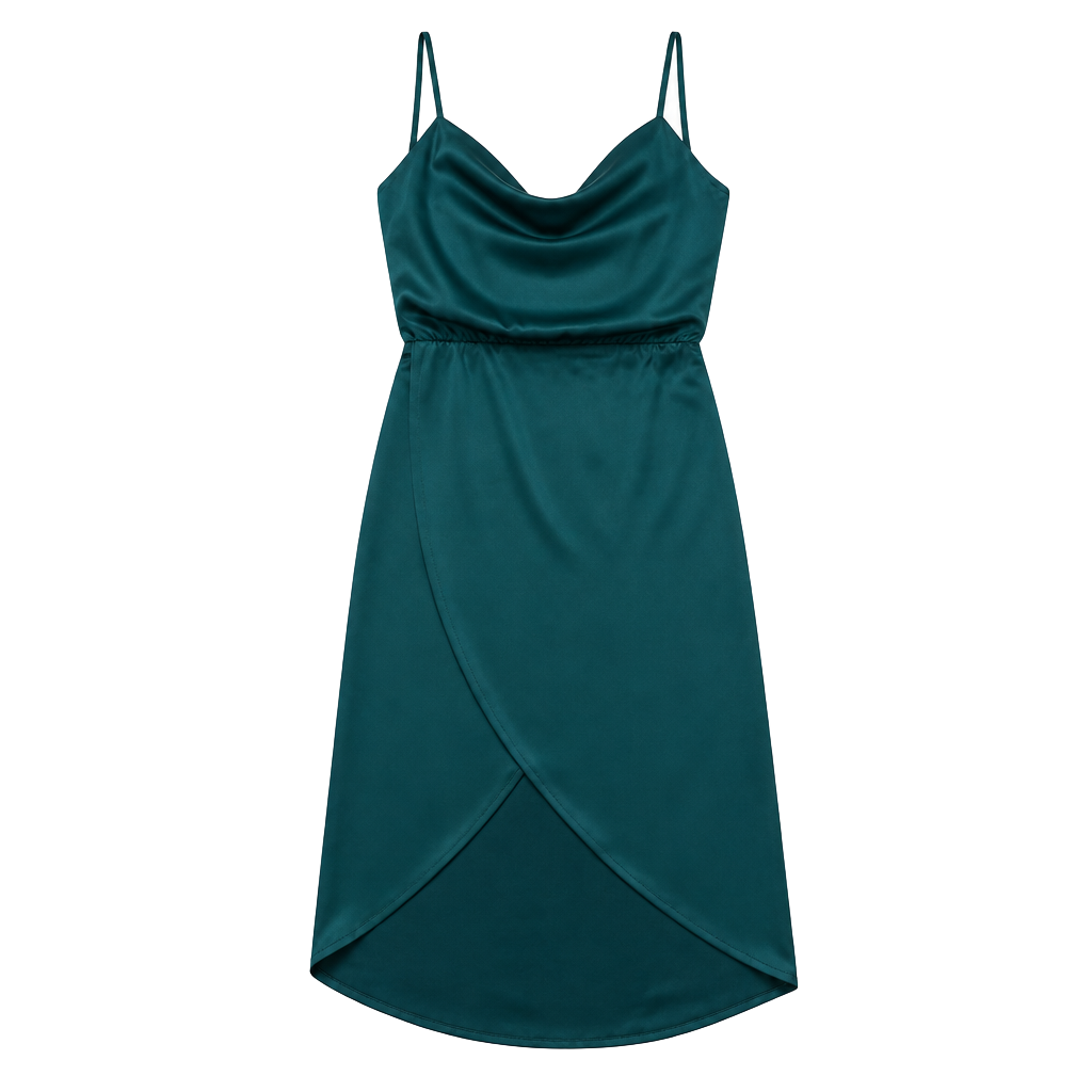 Showpo. Sisters by Heart Asymmetrical Dress In Emerald Sz 4 US 1