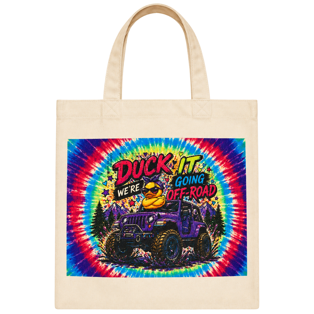 Duck It We Are Going Off Road Canvas Tote Bag 1