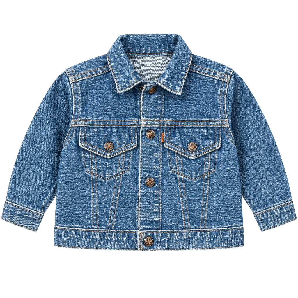 Levi's Denim Jacket Size 3T Orange Tab Vintage Made in USA 1