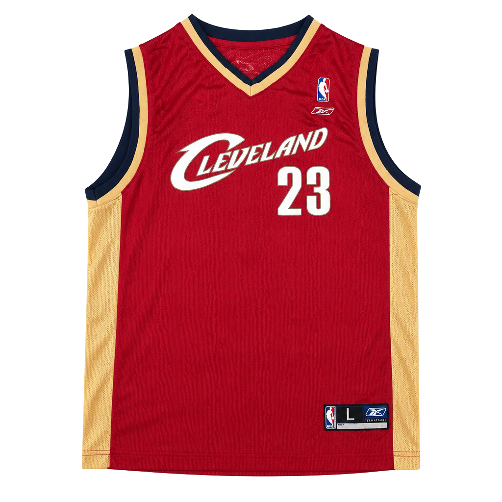 Vintage Reebok LeBron James 23 Cleveland Cavaliers NBA Basketball Jersey Youth Large 1