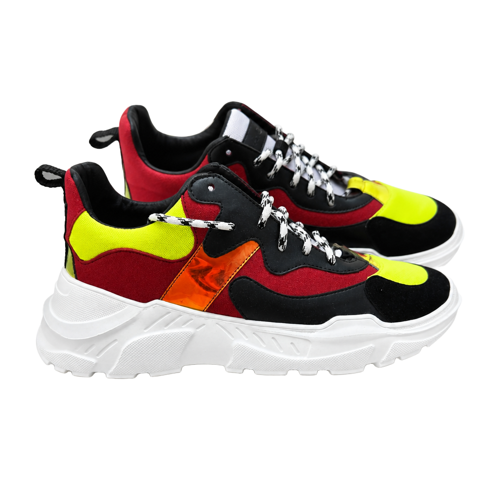 John Geiger 003 Black/Red/Lime Sneakers 1