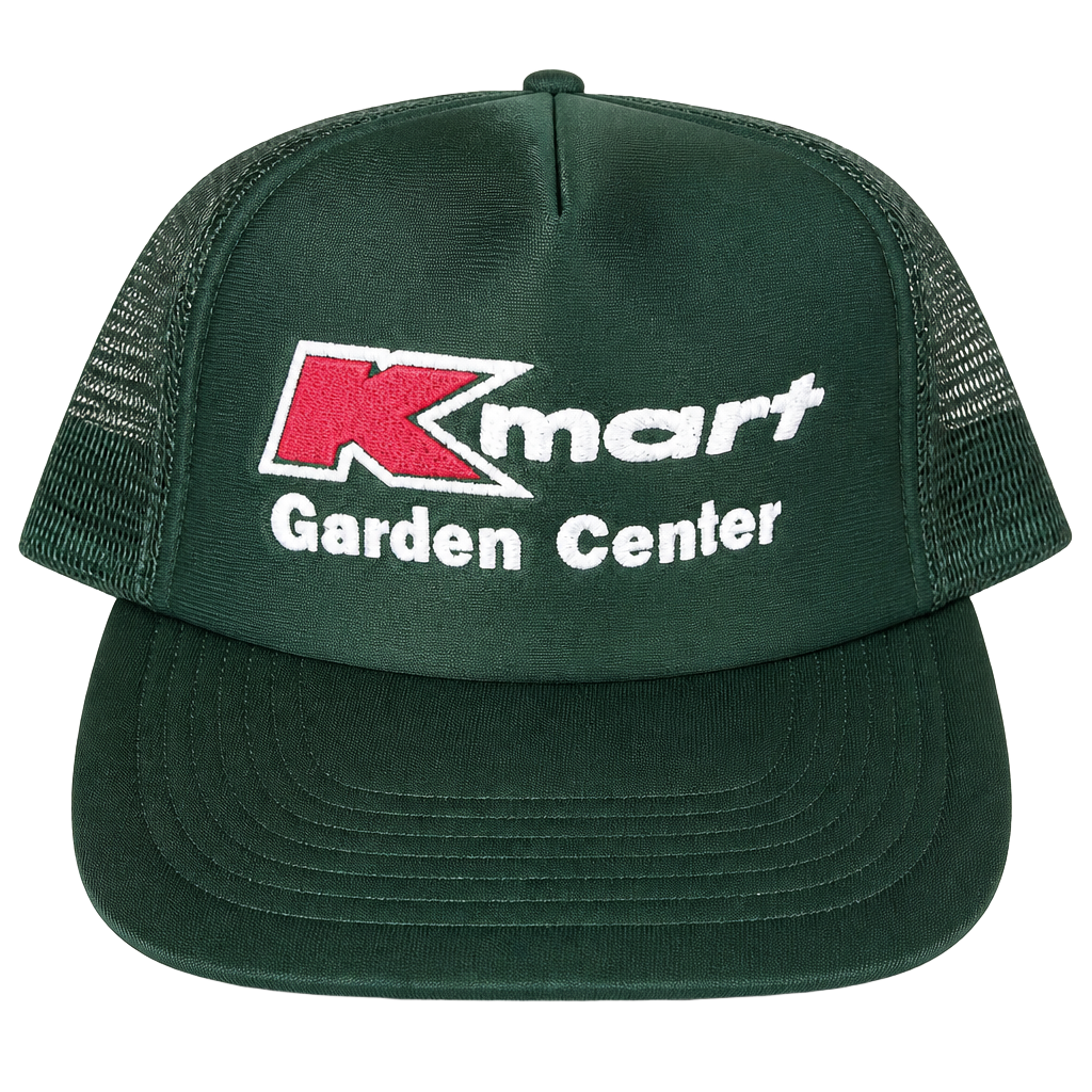 Kmart Garden Center Trucker Hat Snapback Green Vintage 1