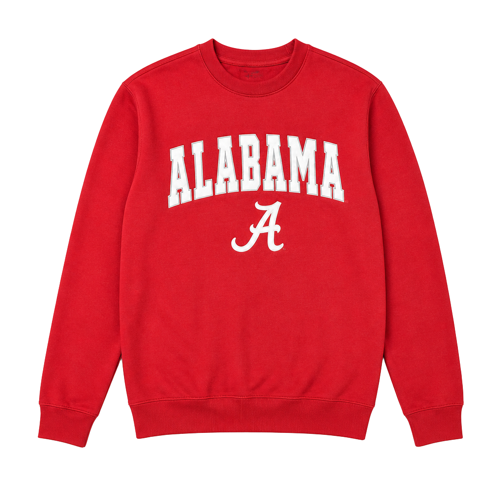Colosseum Alabama Crimson Tide Sweatshirt Size S Red Arch Logo Crewneck 1
