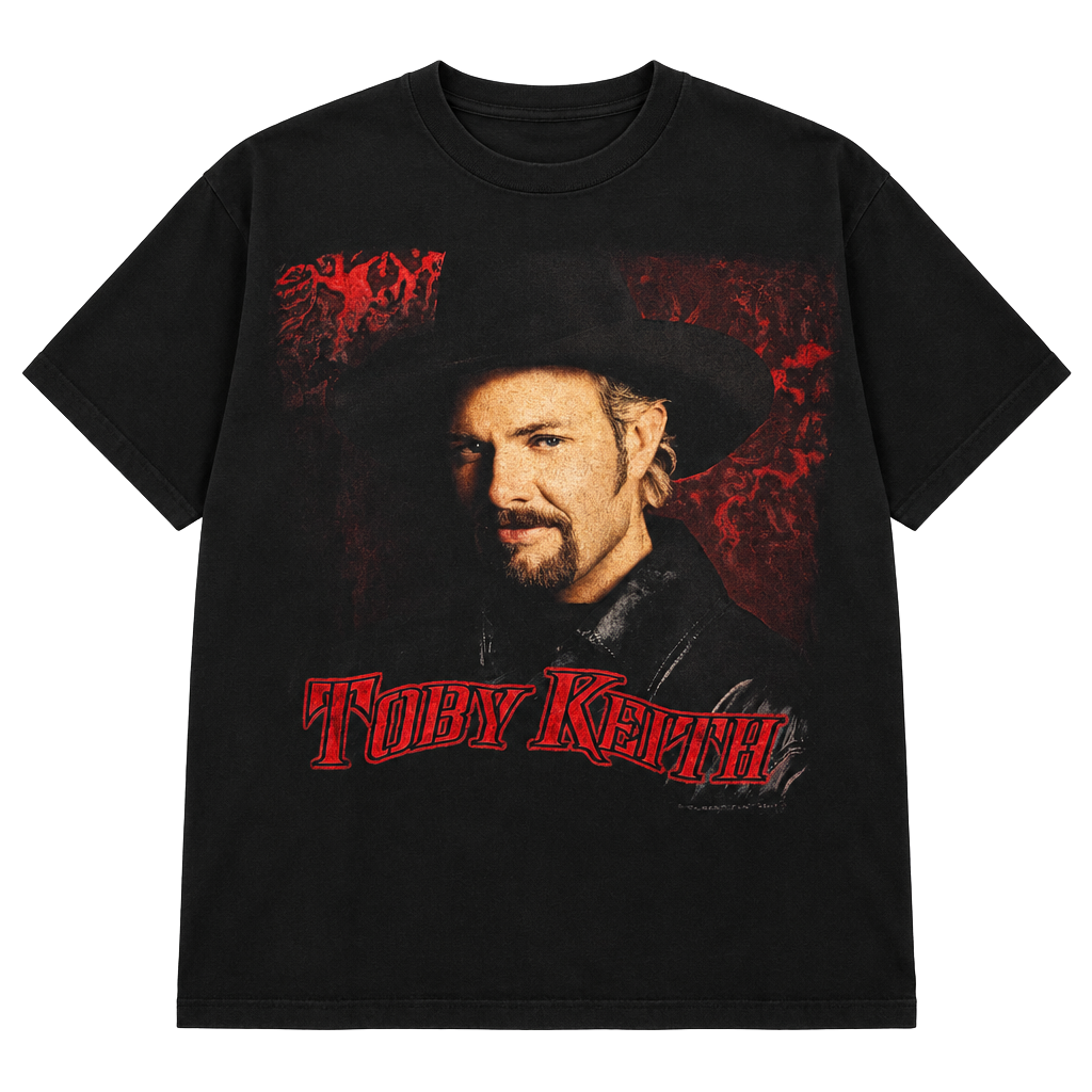Vintage Toby Keith I Wanna Talk About Me Graphic T-Shirt Size L Vintage Black 1