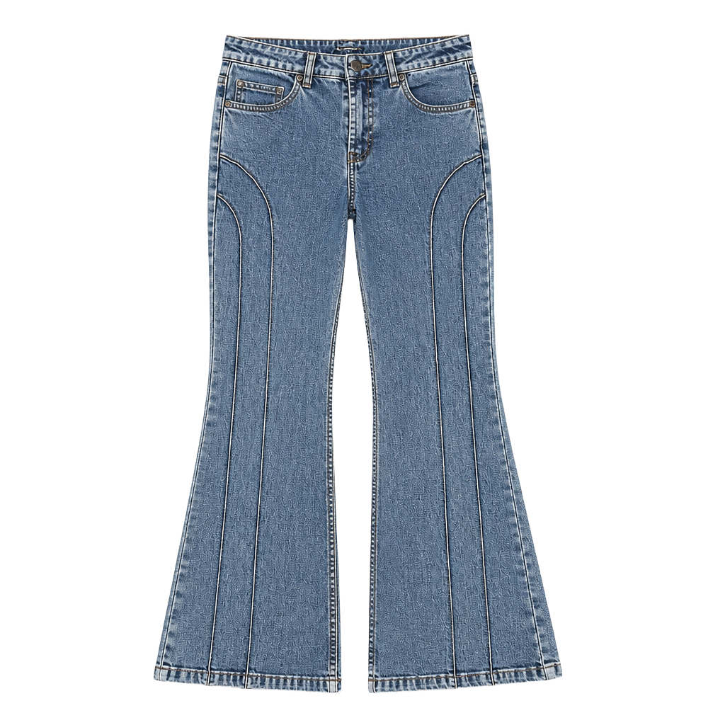 l.e.i. Kids Vintage Style Seamed Flare Leg Jeans Size 10 1