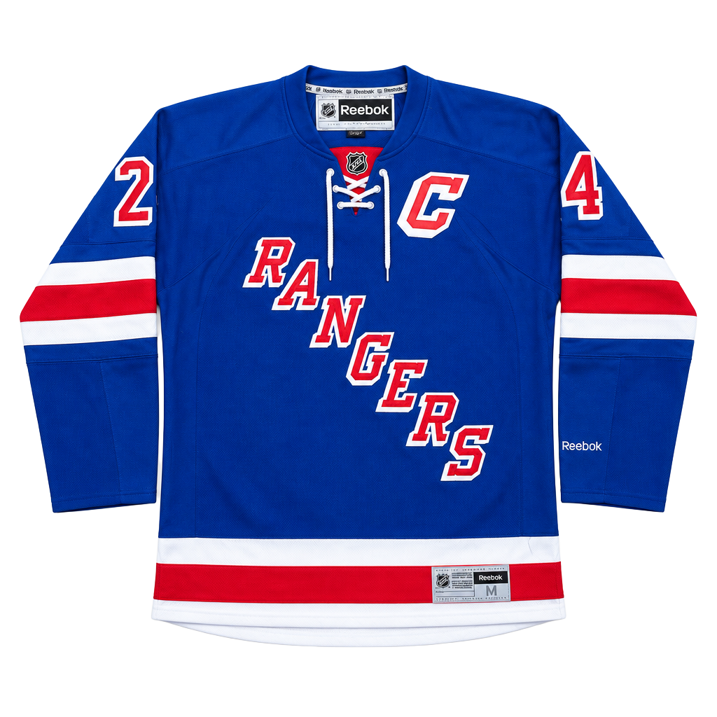 New York Rangers Ryan Callahan #24 Captain Reebok NHL Hockey Jersey Men’s M 1