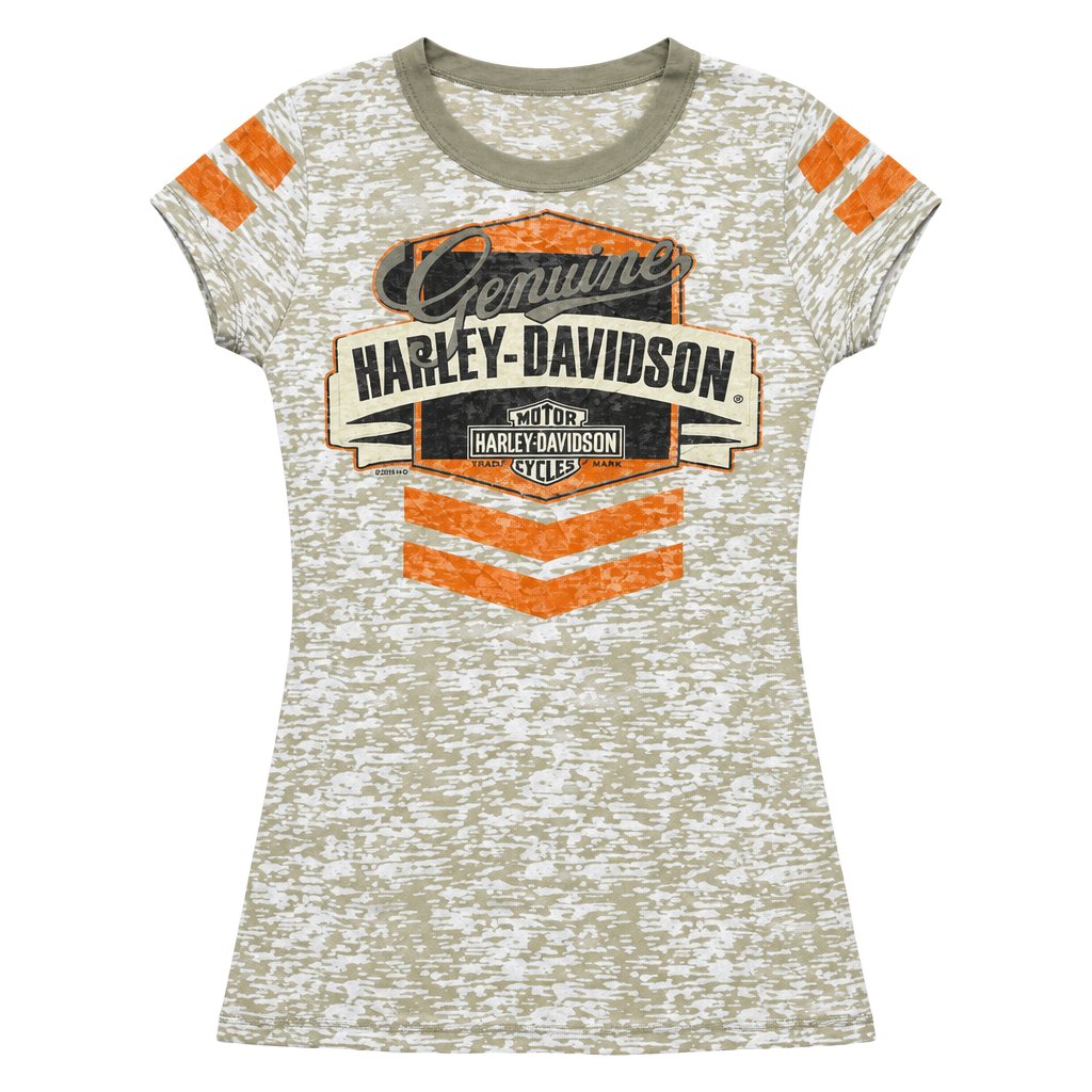 Harley Davidson Women's Small Burnout Graphic T Shirt USA Made Biker Moto 1