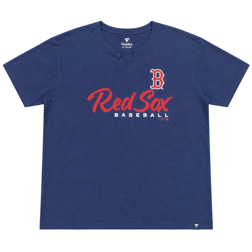 Fanatics Boston Red Sox Women’s V-Neck T-Shirt Size XL Blue Baseball MLB NWT 1