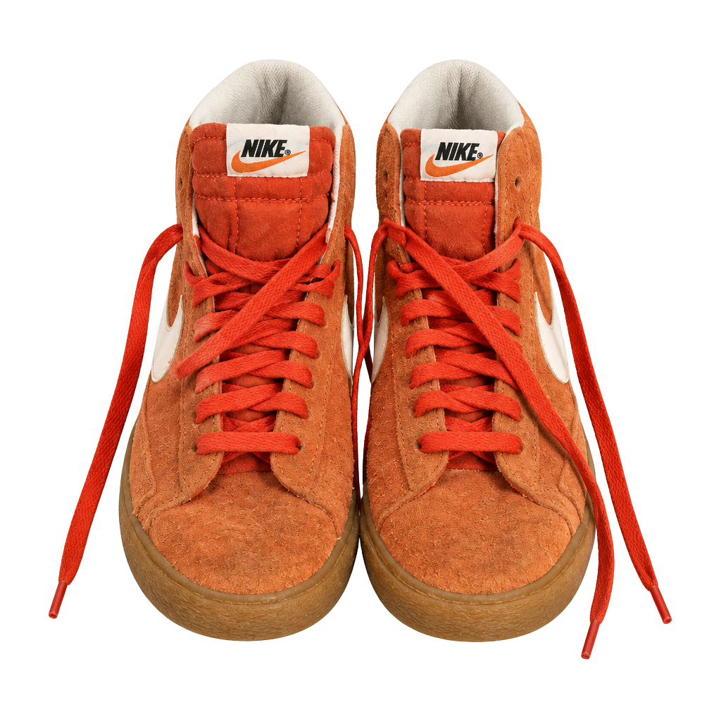 Nike Blazer Mid Suede Vintage Orange Gum Sneakers 1