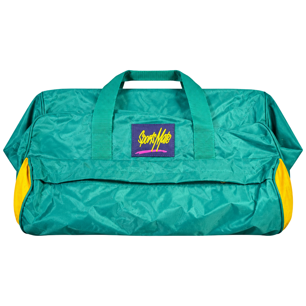 Sports Mate Regular Sports Bag Teal Purple Vintage Duffel Bag 1