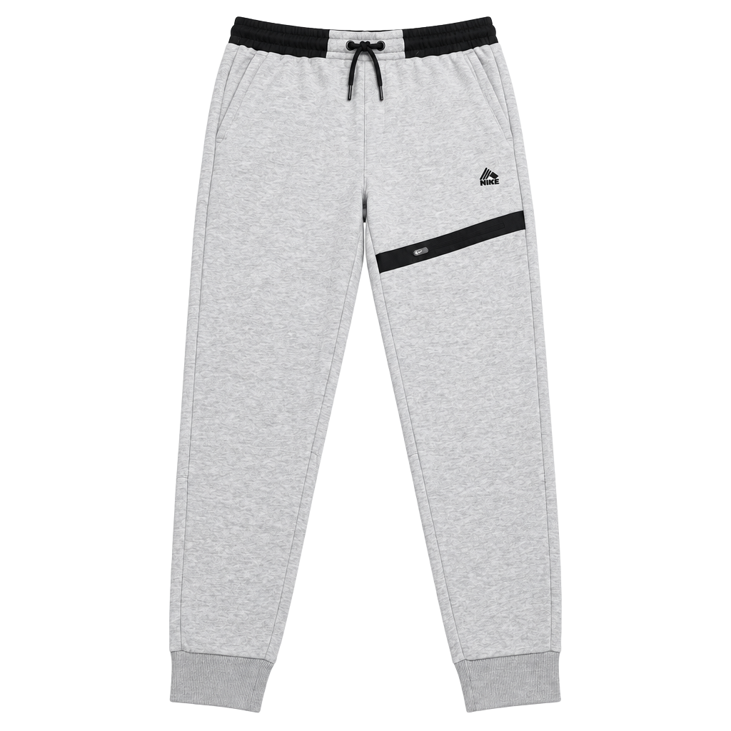 RBX Active Jogger Pants Size M Grey Heather Black Zipper Pocket 1