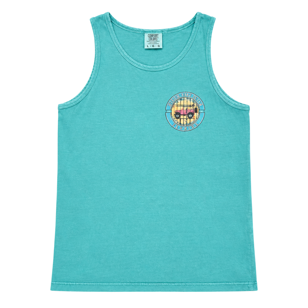 U.S. Vintage Panama City Beach Florida Tank Top Size S Chalky Mint 1