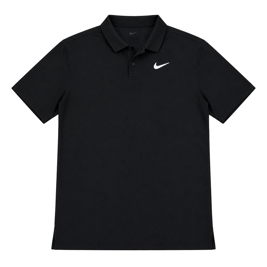 Nike Velocity Dri-Fit Golf Polo Size M Black White 1