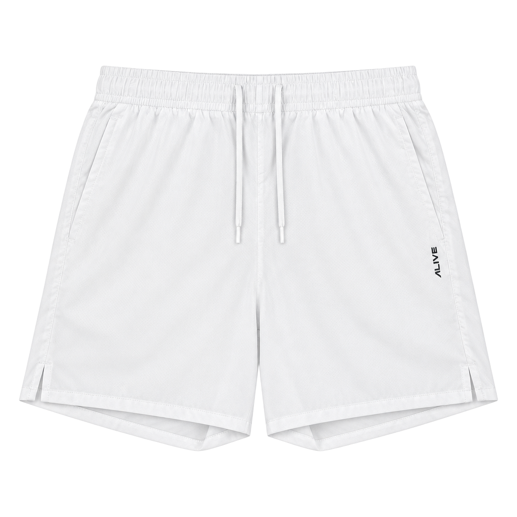Alive Athletic Shorts Size S White Qwick-Dry Drawstring 1
