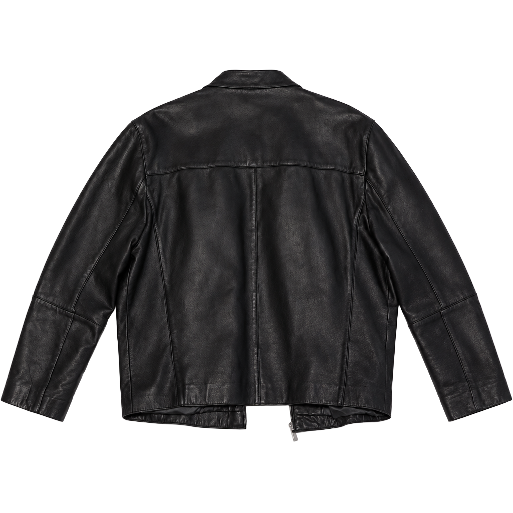 Kenneth Cole Reaction Leather Jacket Size XL Black 1
