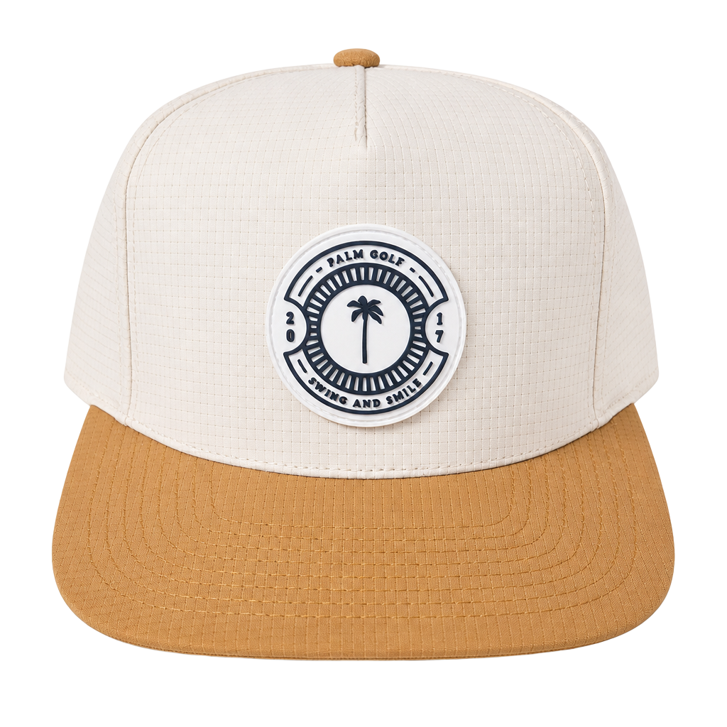 Palm Golf Icon Performance Snapback Golf Cap Khaki 1