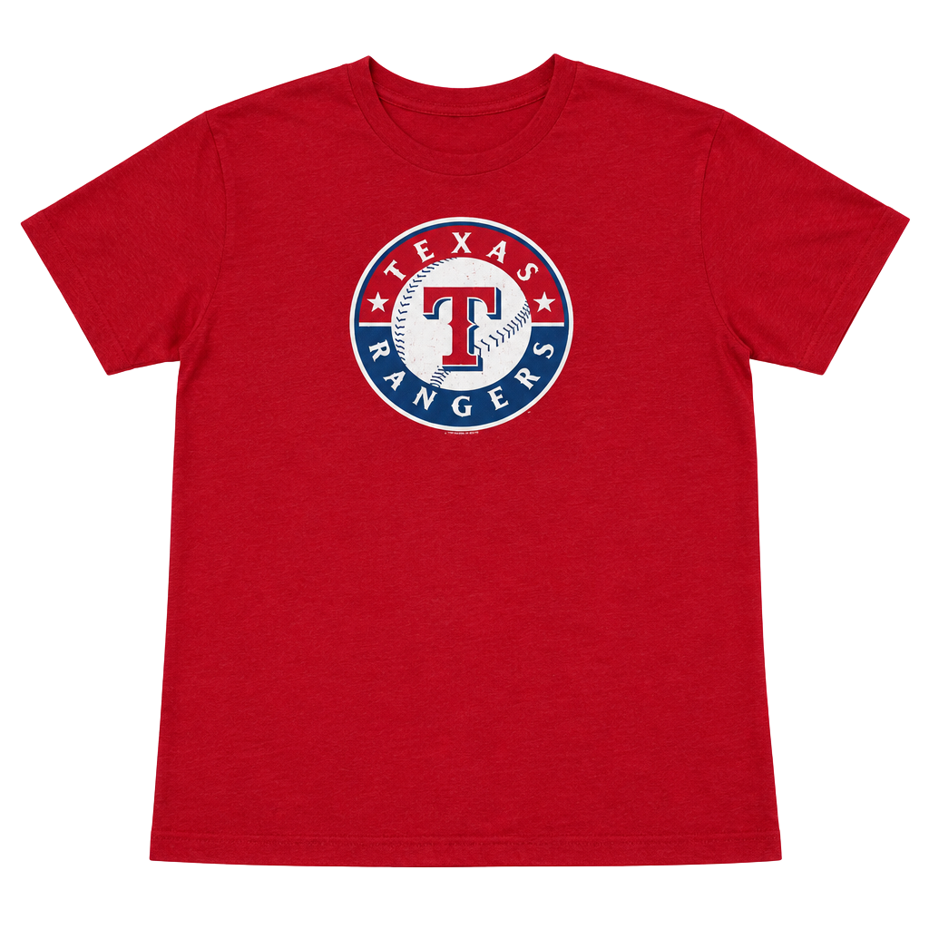 MLB Genuine Merchandise Texas Rangers T-Shirt Size XXL Red Graphic Logo 1