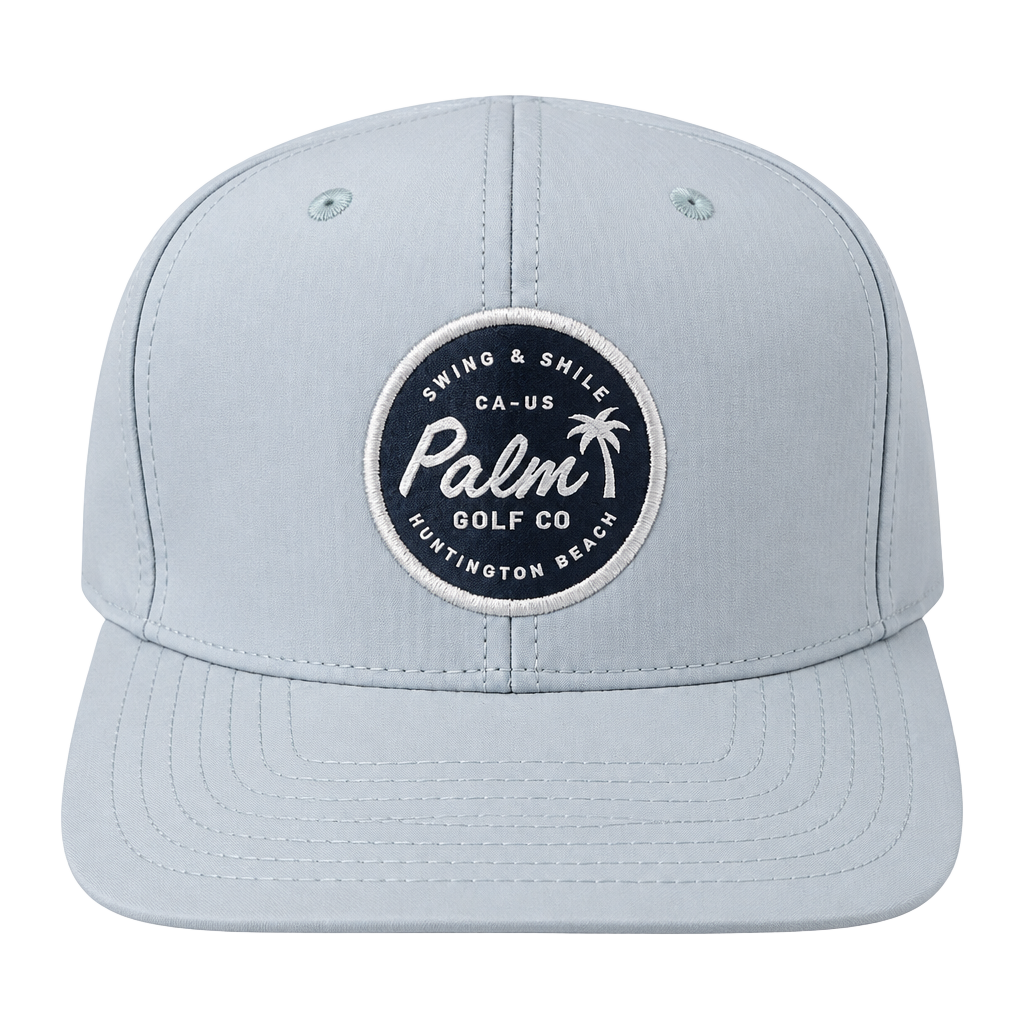 Palm Golf Co. Pacific Coast Performance Snapback Hat Light Blue 1