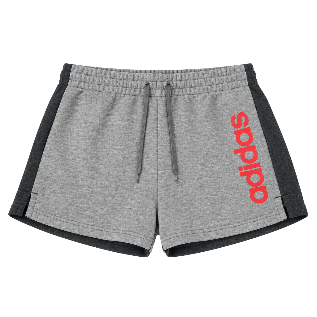 Adidas Shorts Size L Grey Pink Logo 1