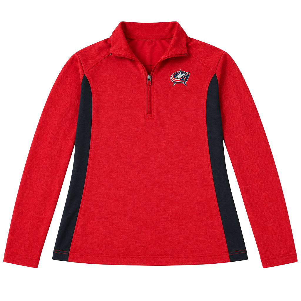 Columbus Blue Jackets 1/4 Zip Size M 1