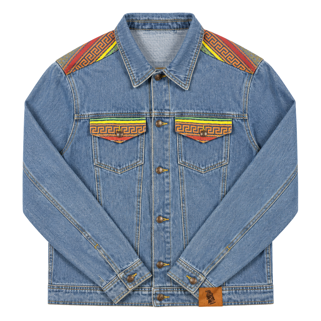 Disney Hercules Denim Jacket Size L Blue 25th Anniversary 1