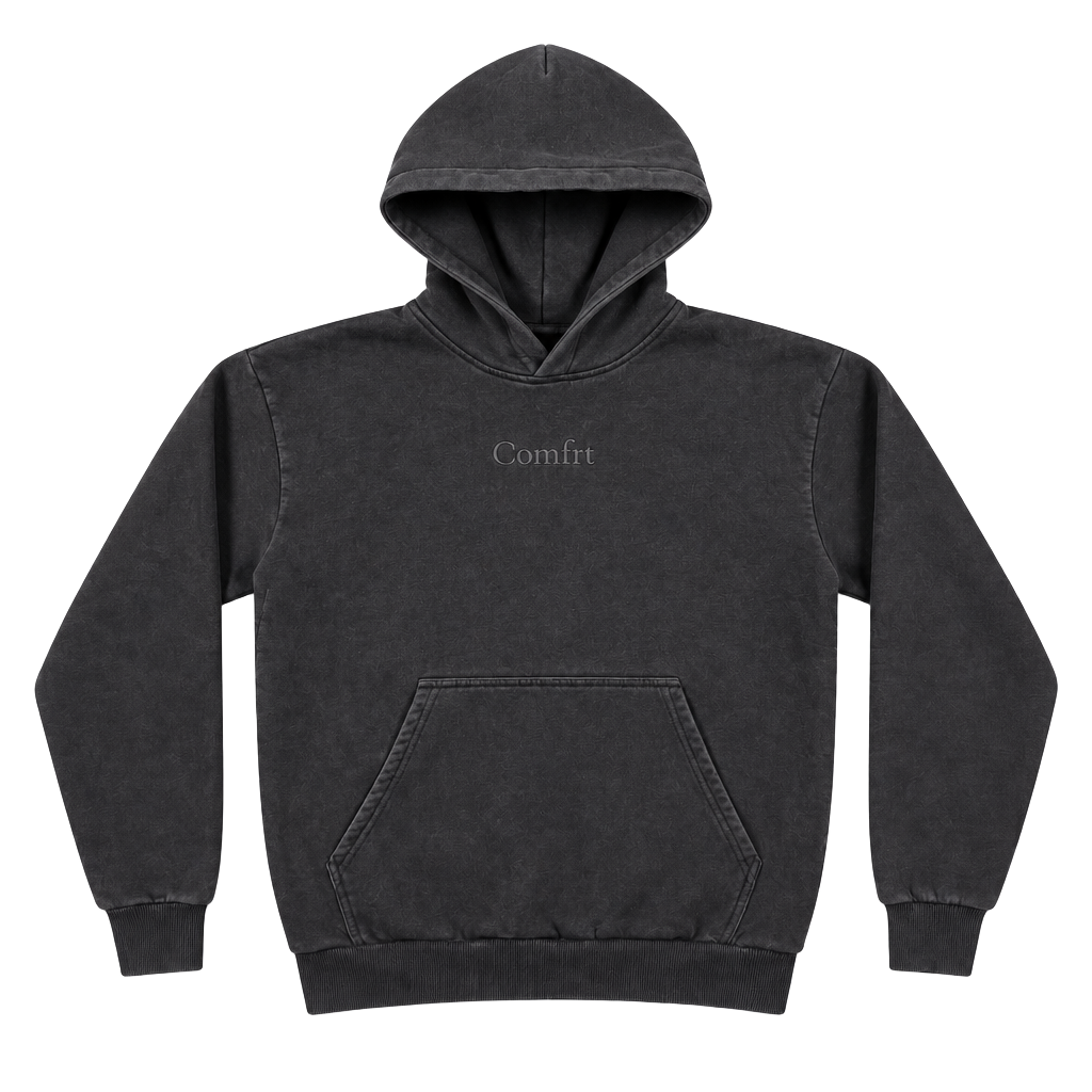 Comfrt Signature Hoodie Size S Black Cotton Blend Pullover 1