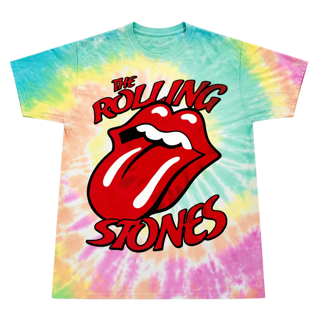 The Rolling Stones Tie Dye Graphic T-Shirt Medium 1