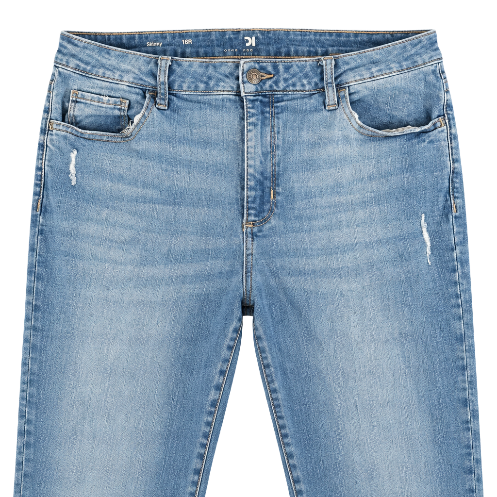 Sonoma Skinny Jeans Size 16R Light Wash Distressed 1