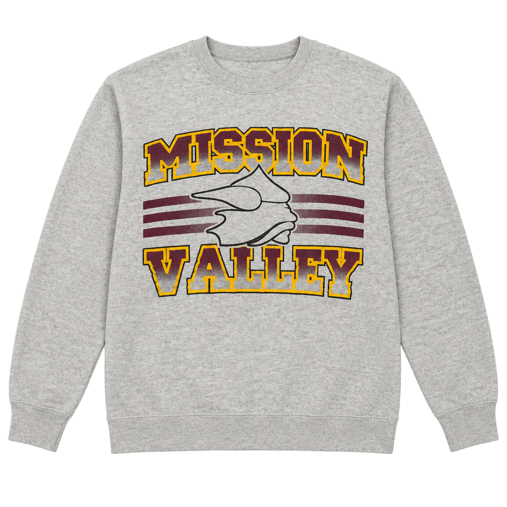 Vintage Lee Mission Valley Sweatshirt Size M Grey USA Made 1