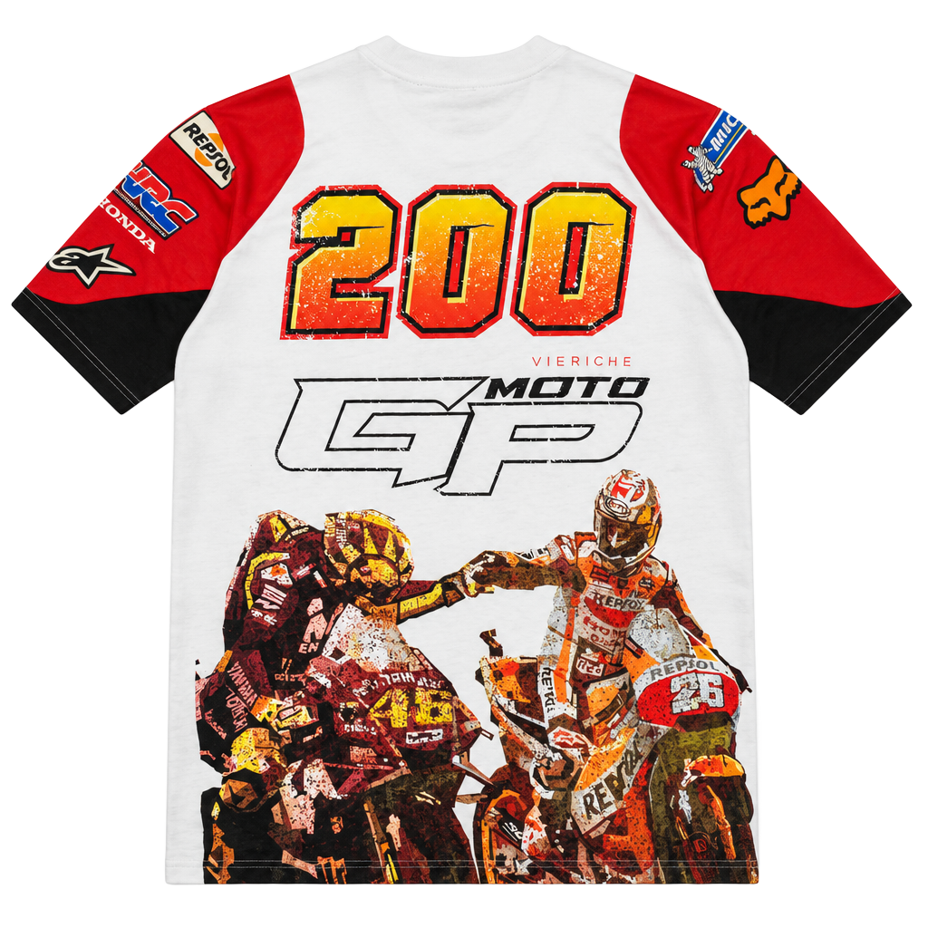 Moto GP Racing Ducati Repsol Graphic T-Shirt Size M 1