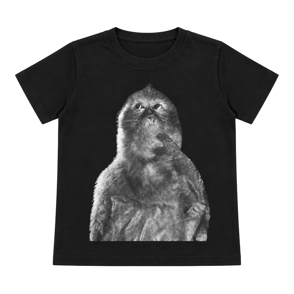 Funny Meme Monkey Graphic T-Shirt Black 1