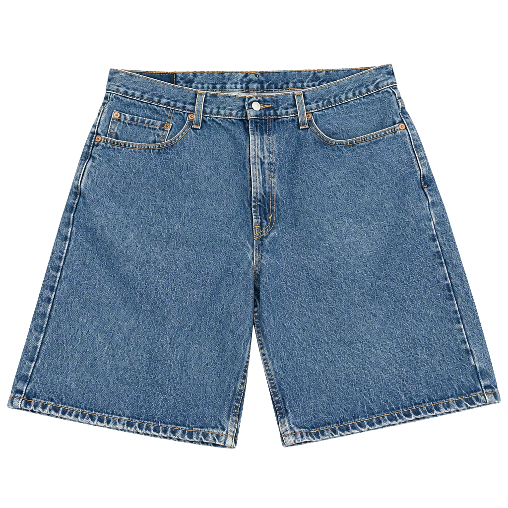 Levi's 550 Denim Shorts Size 38 Blue Relaxed Fit 1