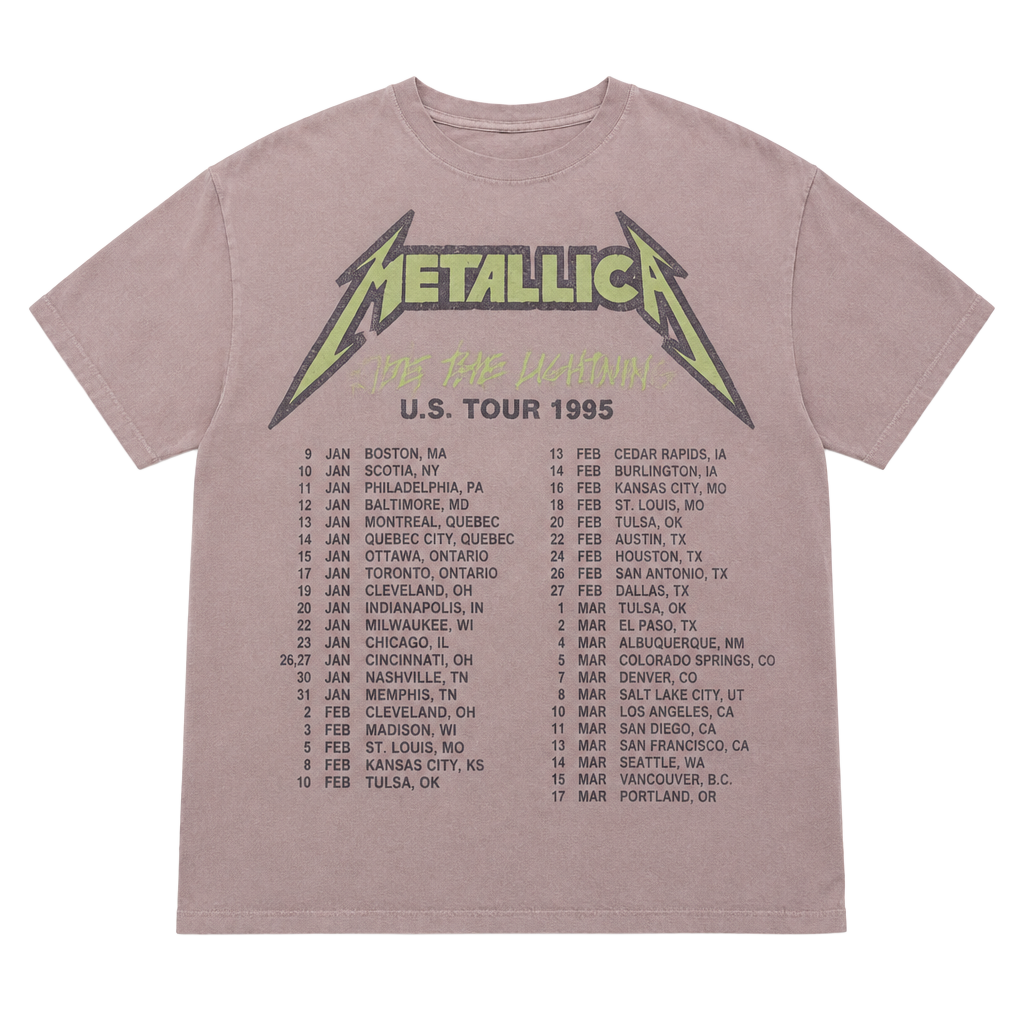 Daydreamer Metallica US Tour 1985 T-Shirt Lilac Bloom Acid 1