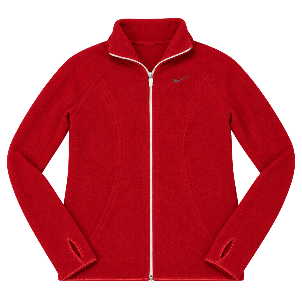 Nike Fit Therma Fleece Full Zip Jacket Size S Red 1