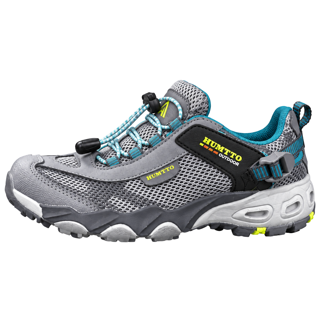 HUMTTO HT2605-5 Men’s Size 8 Water Hiking Shoes Gray Aqua Trail Quick Dry 1