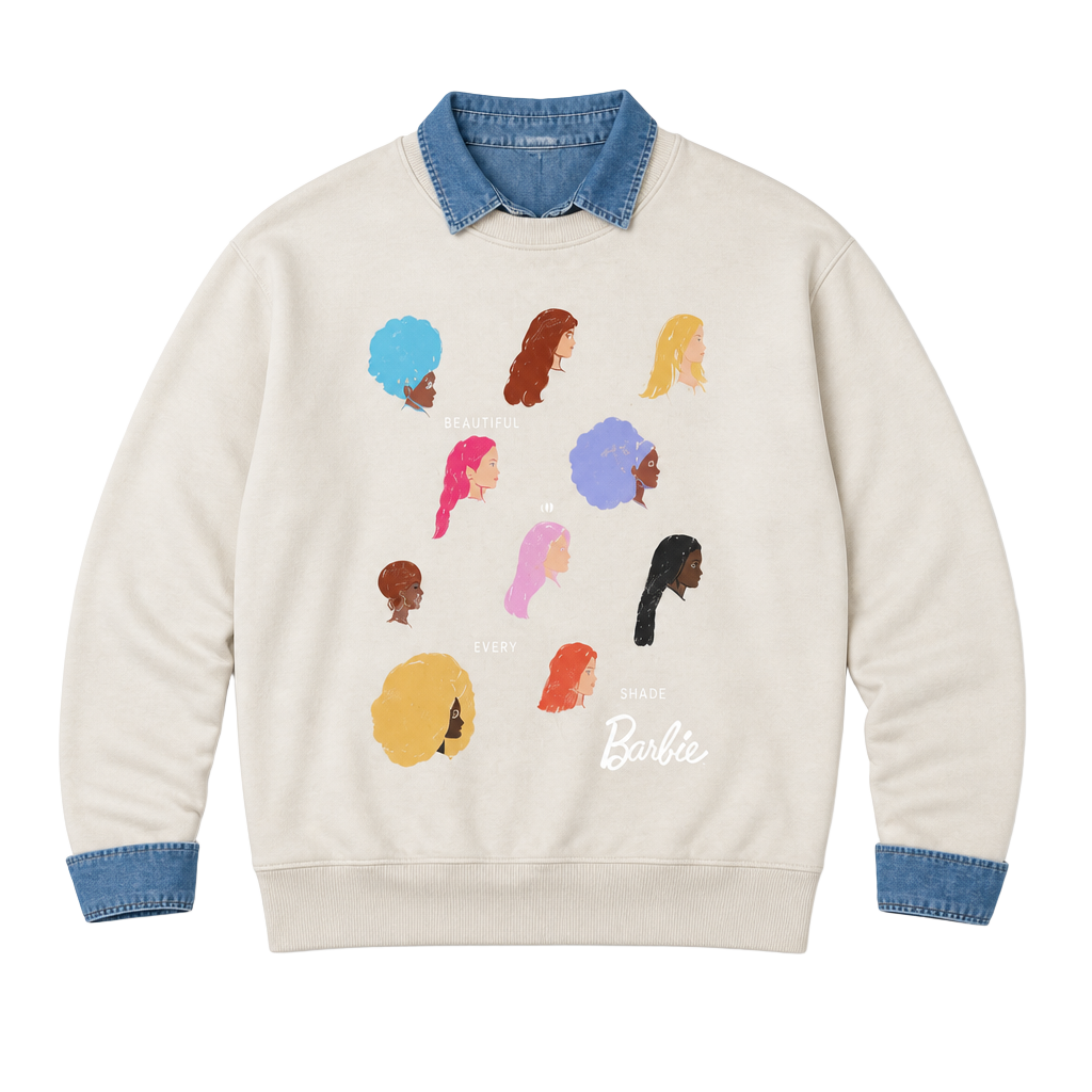 Barbie Grayson Threads Women’s XXL Beautiful in Every Shade Graphic Sweatshirt 1