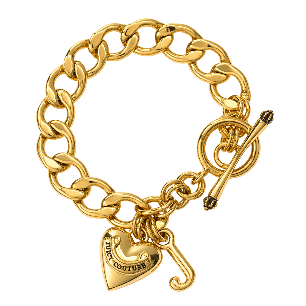 Juicy Couture Gold Plated Starter Charm Chain Bracelet JEU2613Y 1