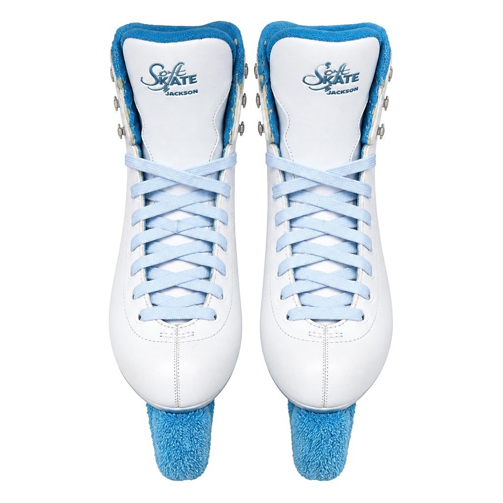 Jackson Soft Skate Ice Skates White Blue 1