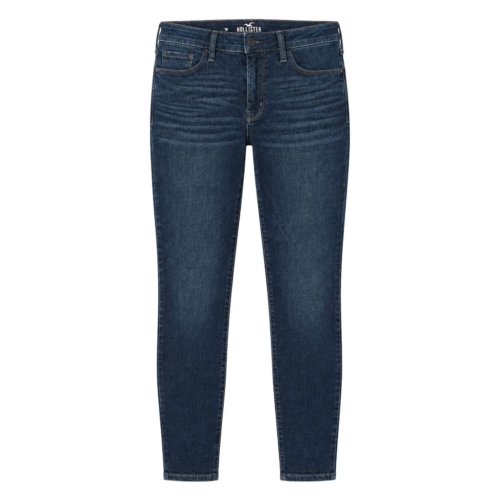 Hollister Mid-Rise Jean Legging Size 7R W28 L28 Dark Wash Denim Jeans 1